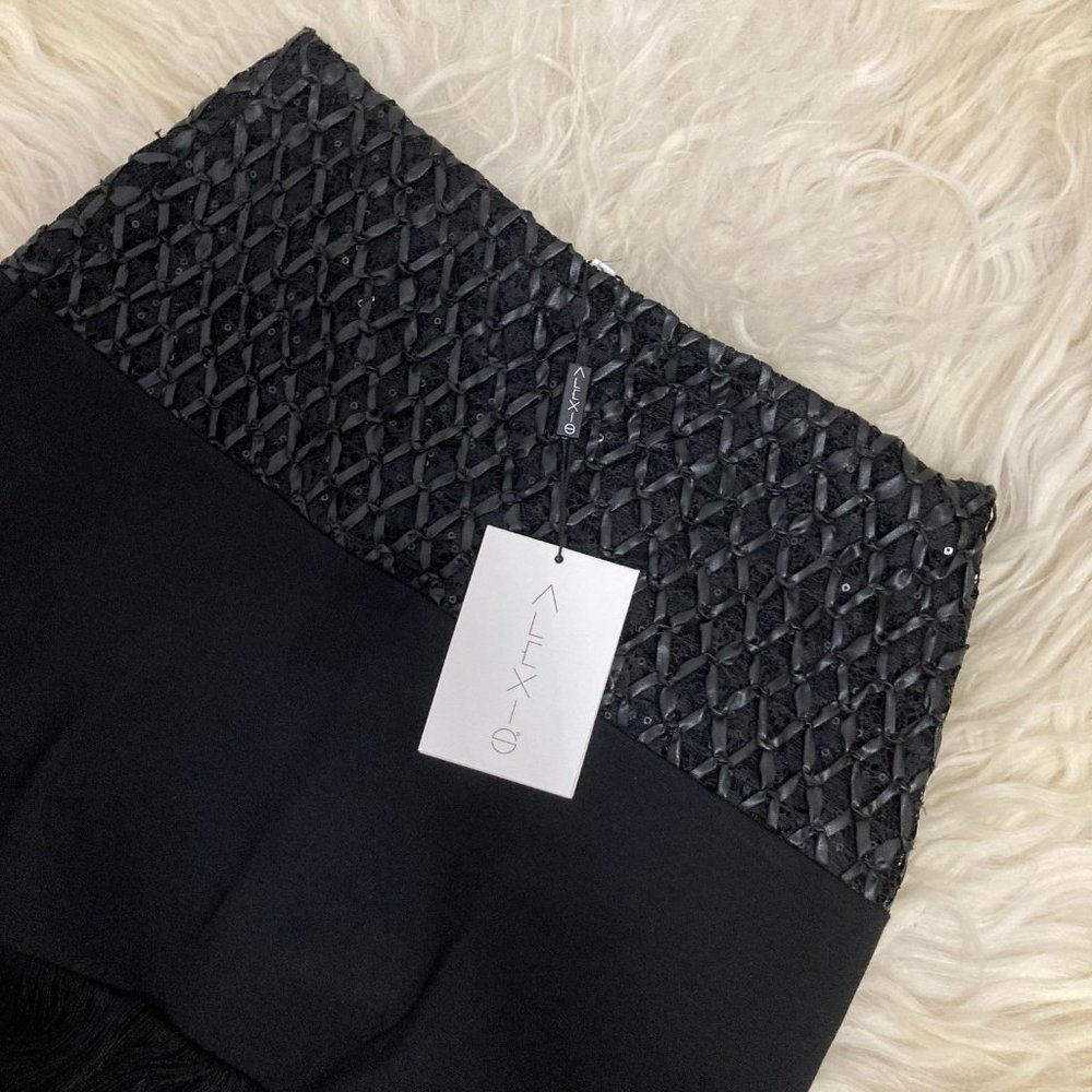 COPY - ALEXIS Sequin Embellishments Knee-Length Skirt - Picture 7 of 12
